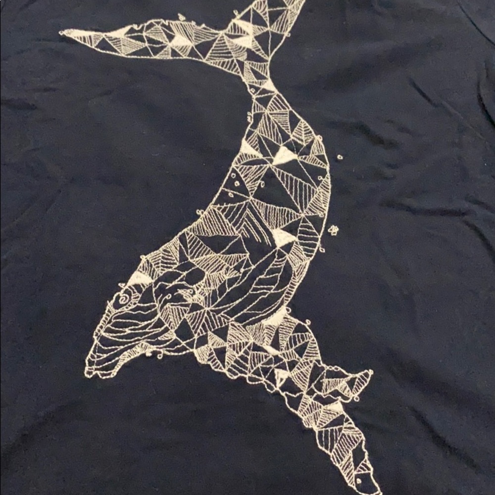Gymboree navy whale tee